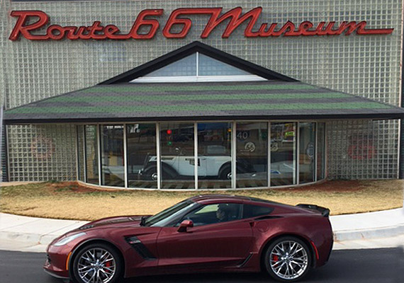 The Route 66 Museum, located right off the highway, in Clinton, Oklahoma