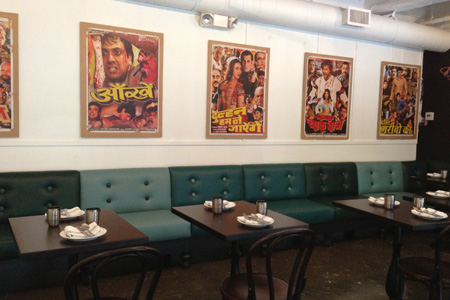 Dining room of Badmaash in Los Angeles, CA