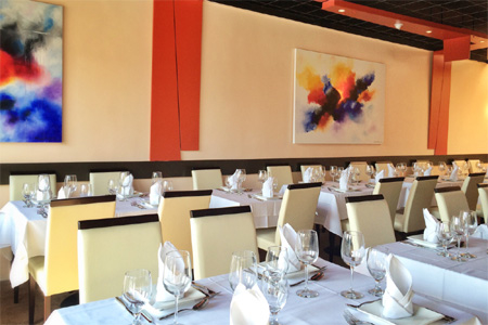 Dining room of Cardamom in Los Angeles, CA
