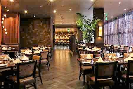 Dining room of Spice Affair in Beverly Hills, CA