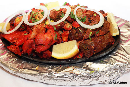 Mixed meat dish at Al-Watan in Hawthorne, CA