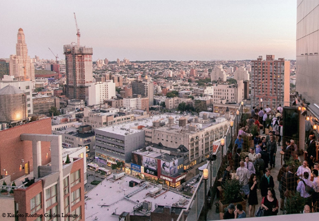 Kimoto Rooftop Garden Lounge, Brooklyn