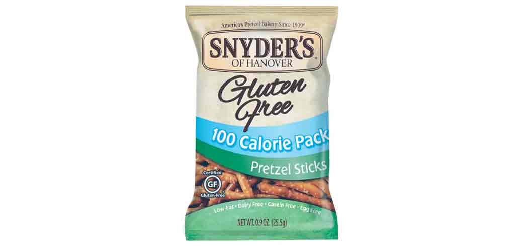 Low in calories, these pretzel sticks are a fun yet healthy snack