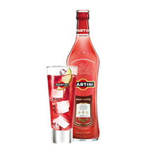 Martini Rosato and Pomegranate