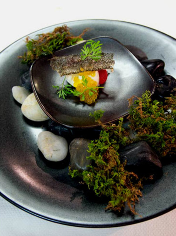 The mousse sable fish from Aubergine