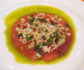 Asian-style tuna carpaccio