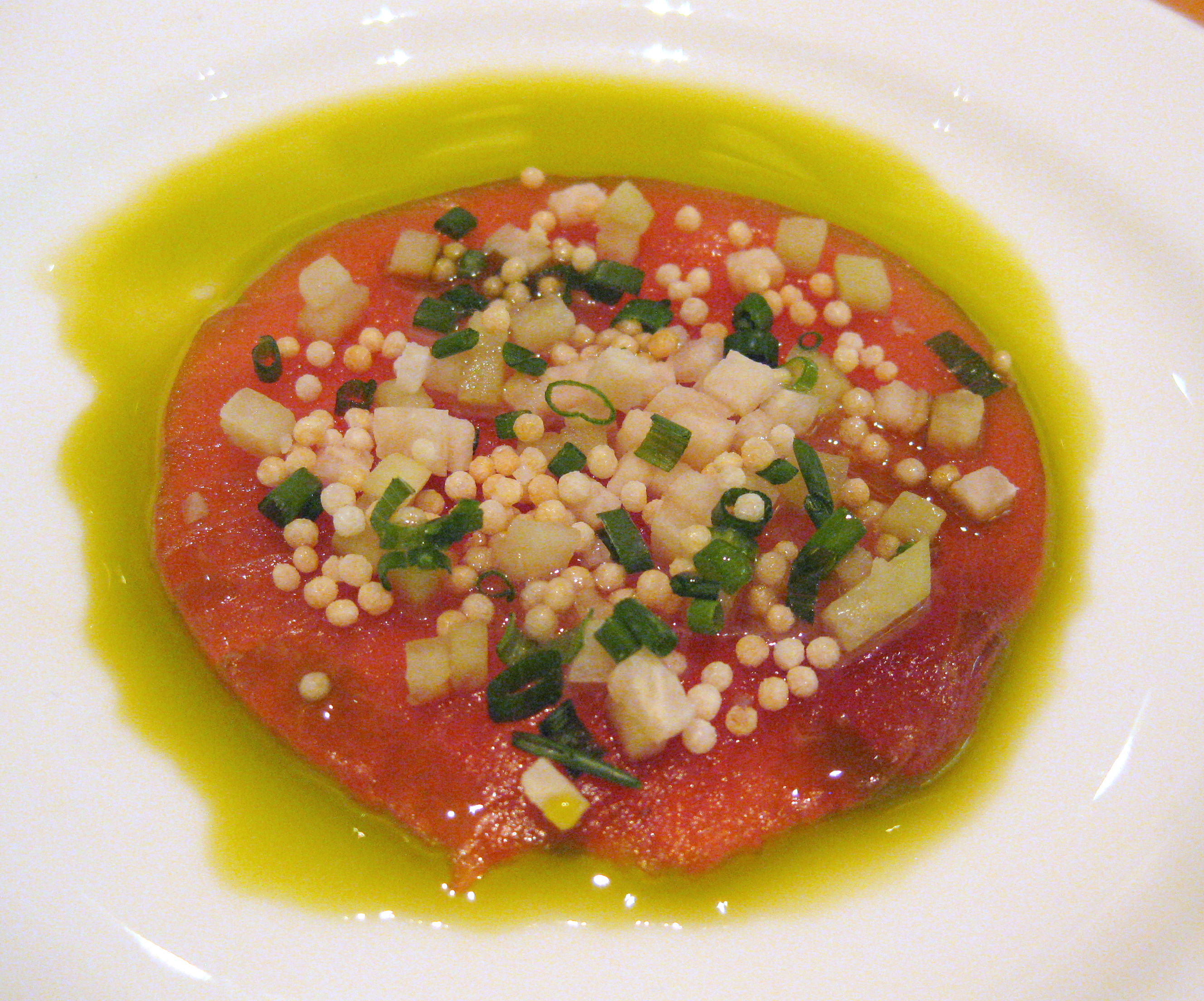 Asian-style tuna carpaccio