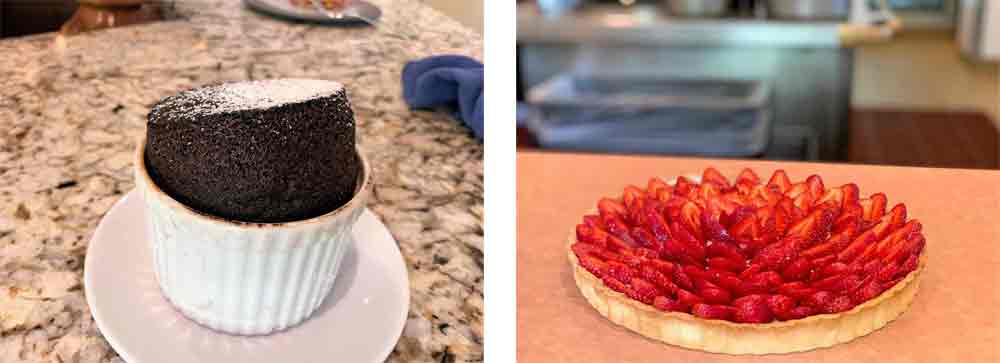 Chocolate soufflé | Tarte aux fraises