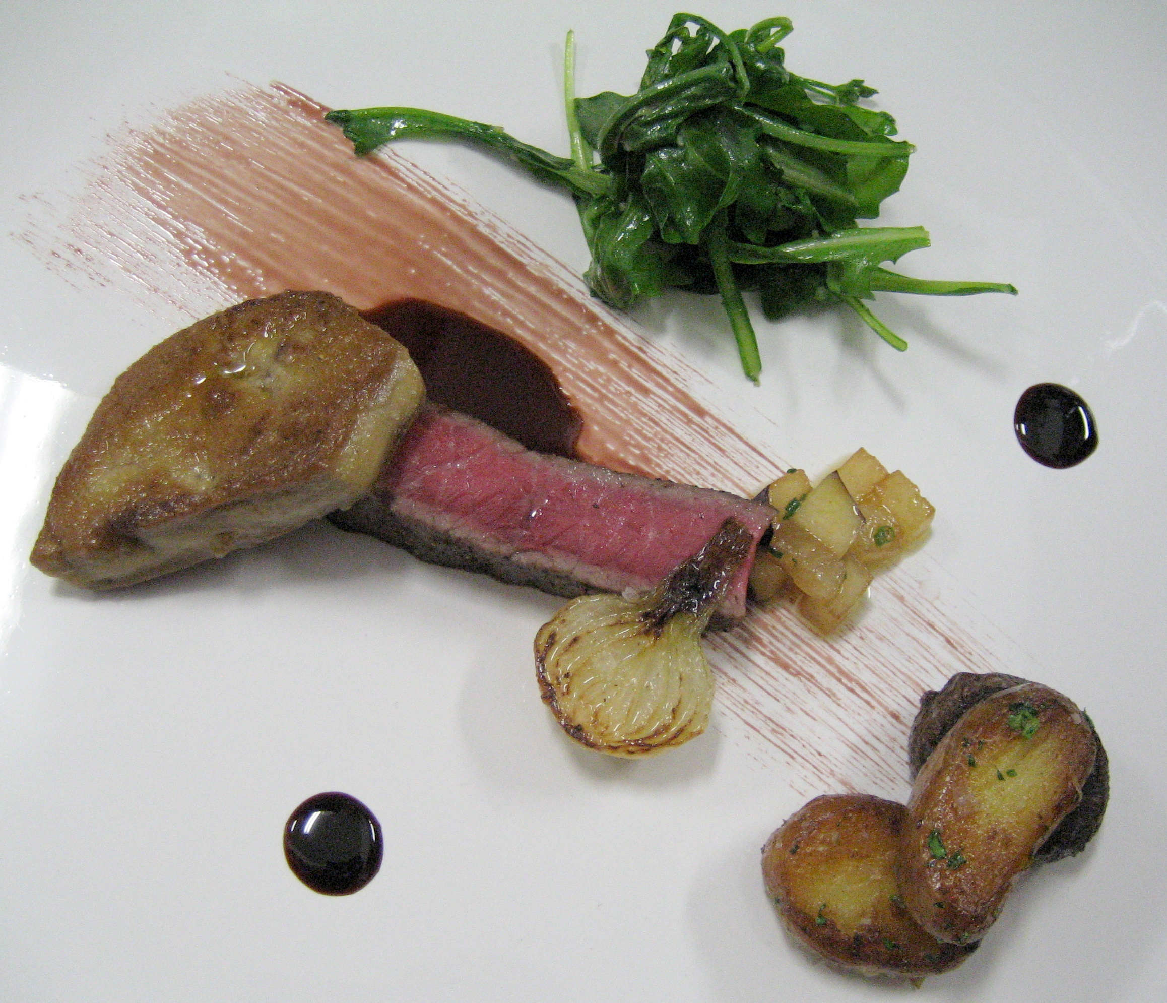 Foie gras prepared by chef Nadav Bashan