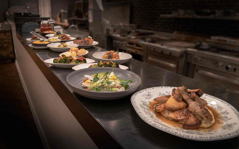 Dishes by Virtue chef Erick Williams, Chicago, IL