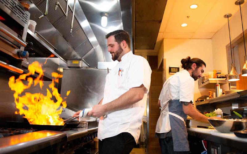 Whitestone executive chef Tony Celeste (left)