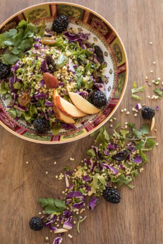 Green detox vegan salad