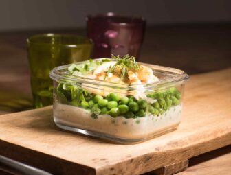 Cod with Peas and Tofu Cream