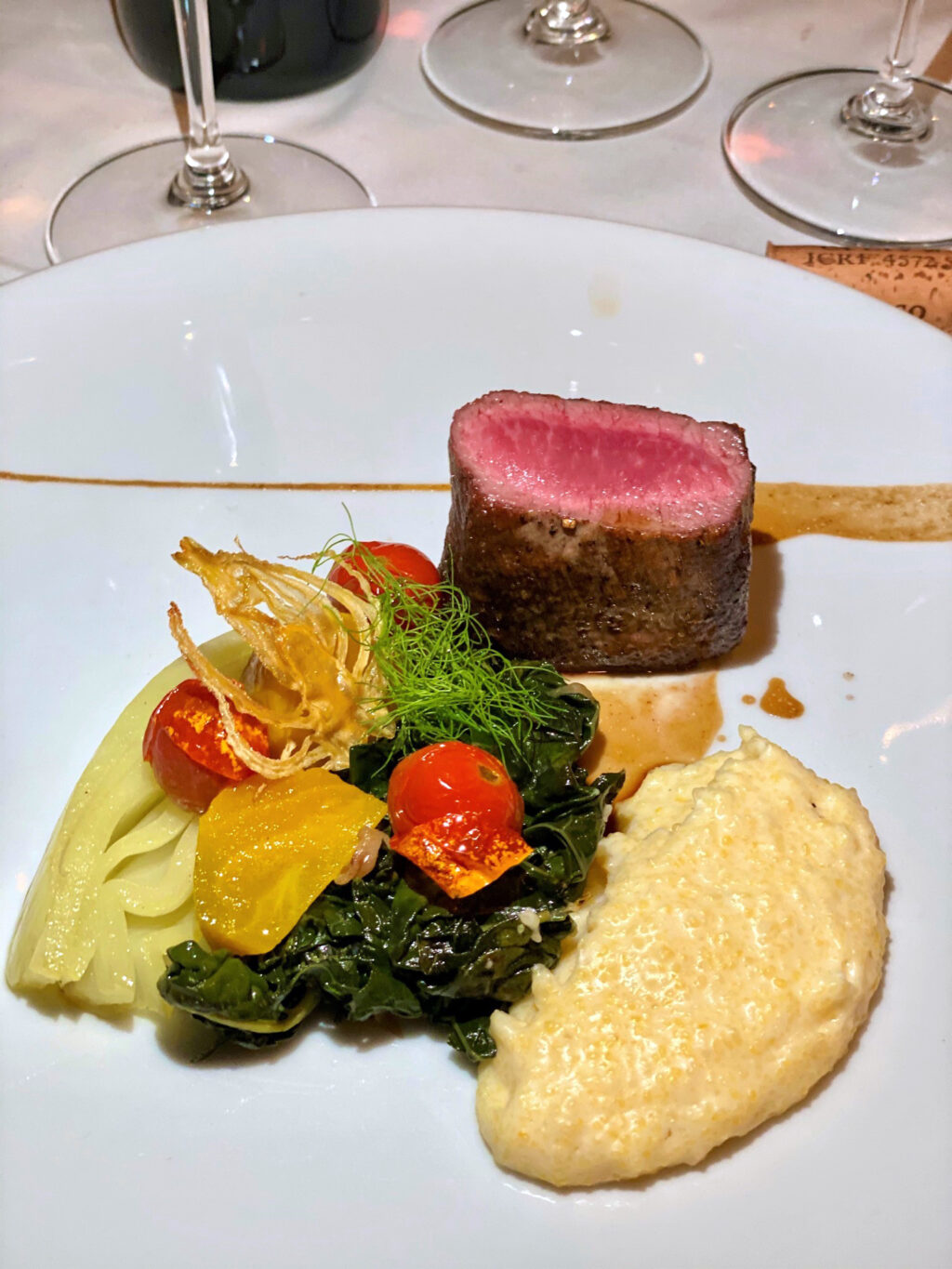 Roasted lamb