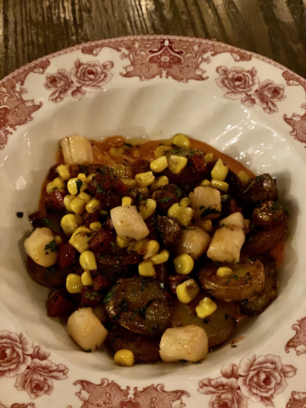 Sautéed scallops