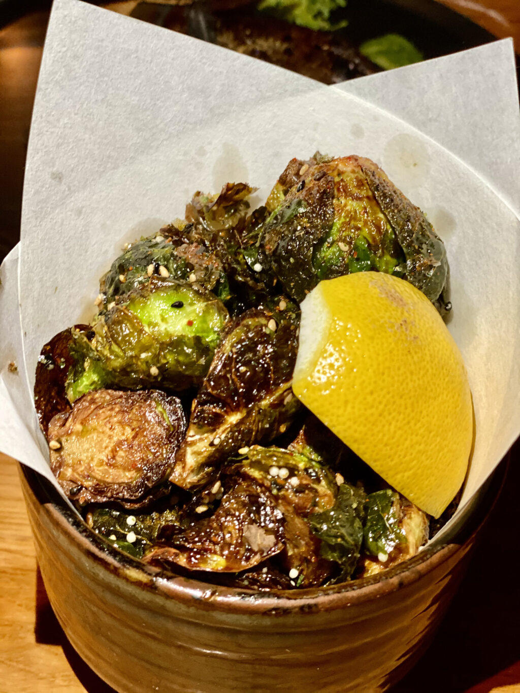 Crispy brussels sprouts