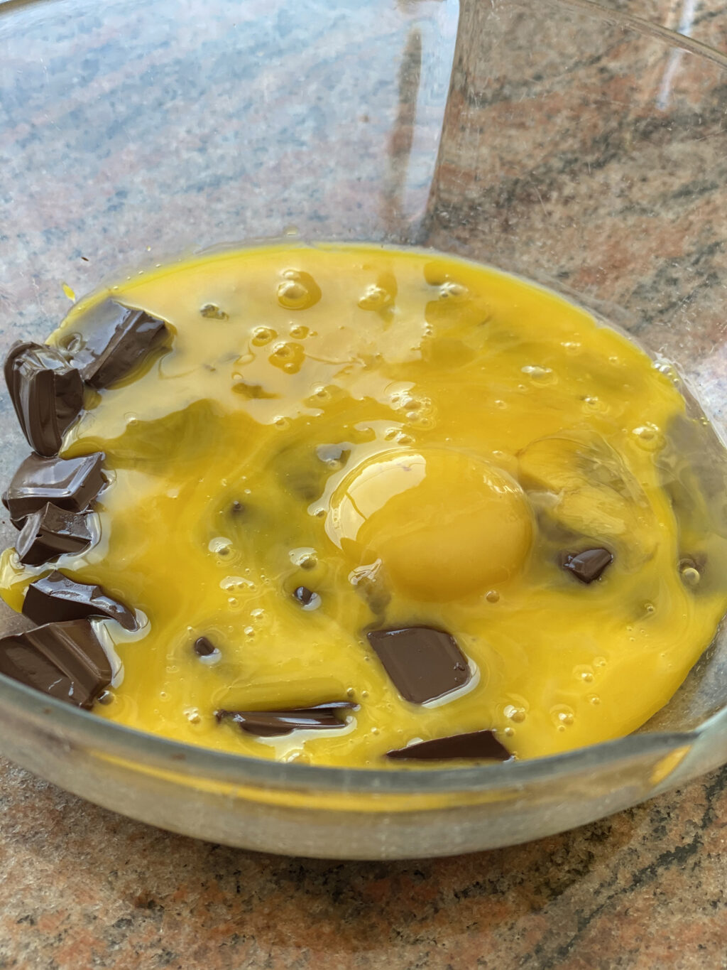 Egg yolk and chocolate