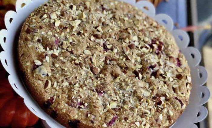 Yogurt Gluten-free Cranberry Cake