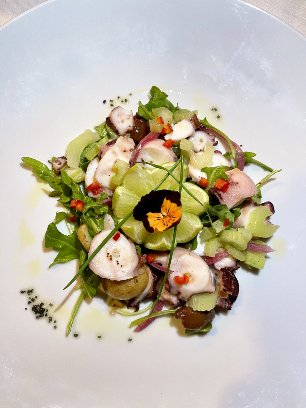 Octopus salad