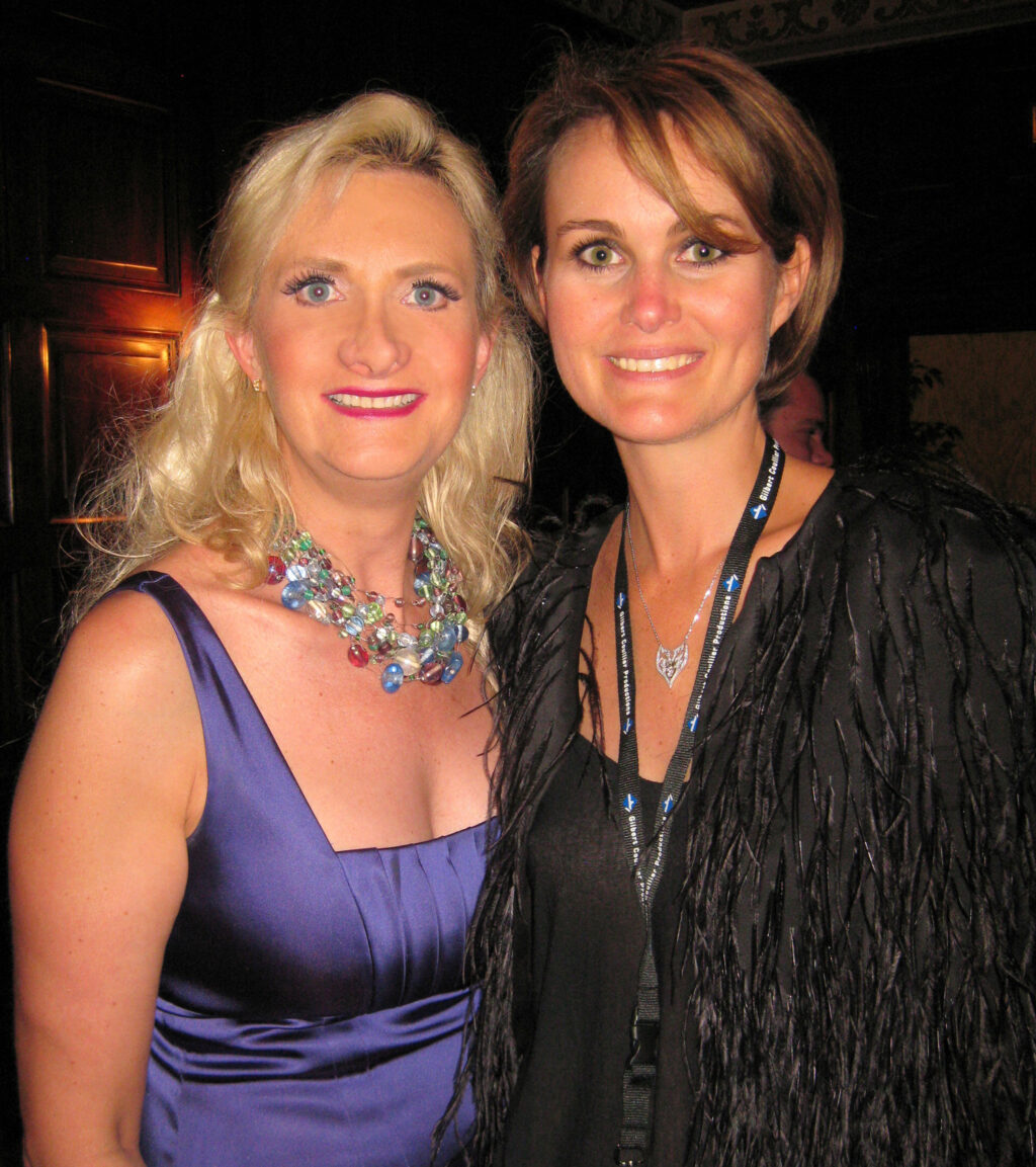 Laetitia Hallyday with Sophie Gayot