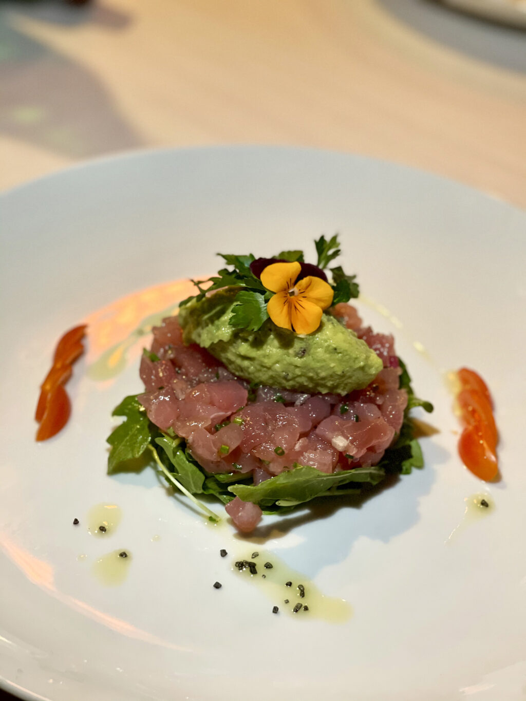 Tuna and avocado tartar