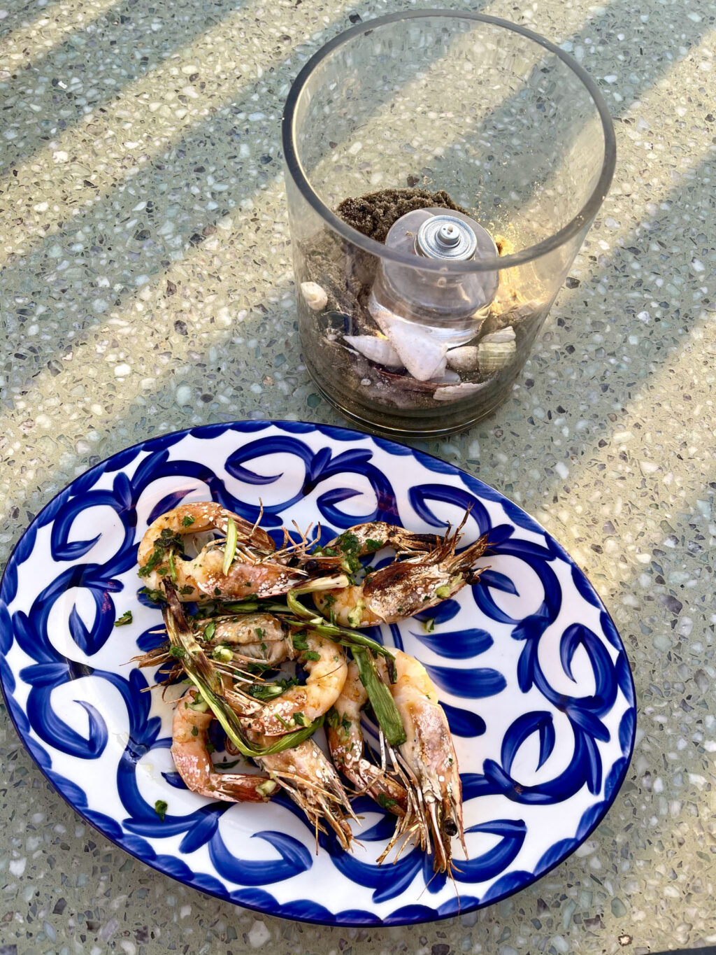 Blue prawns