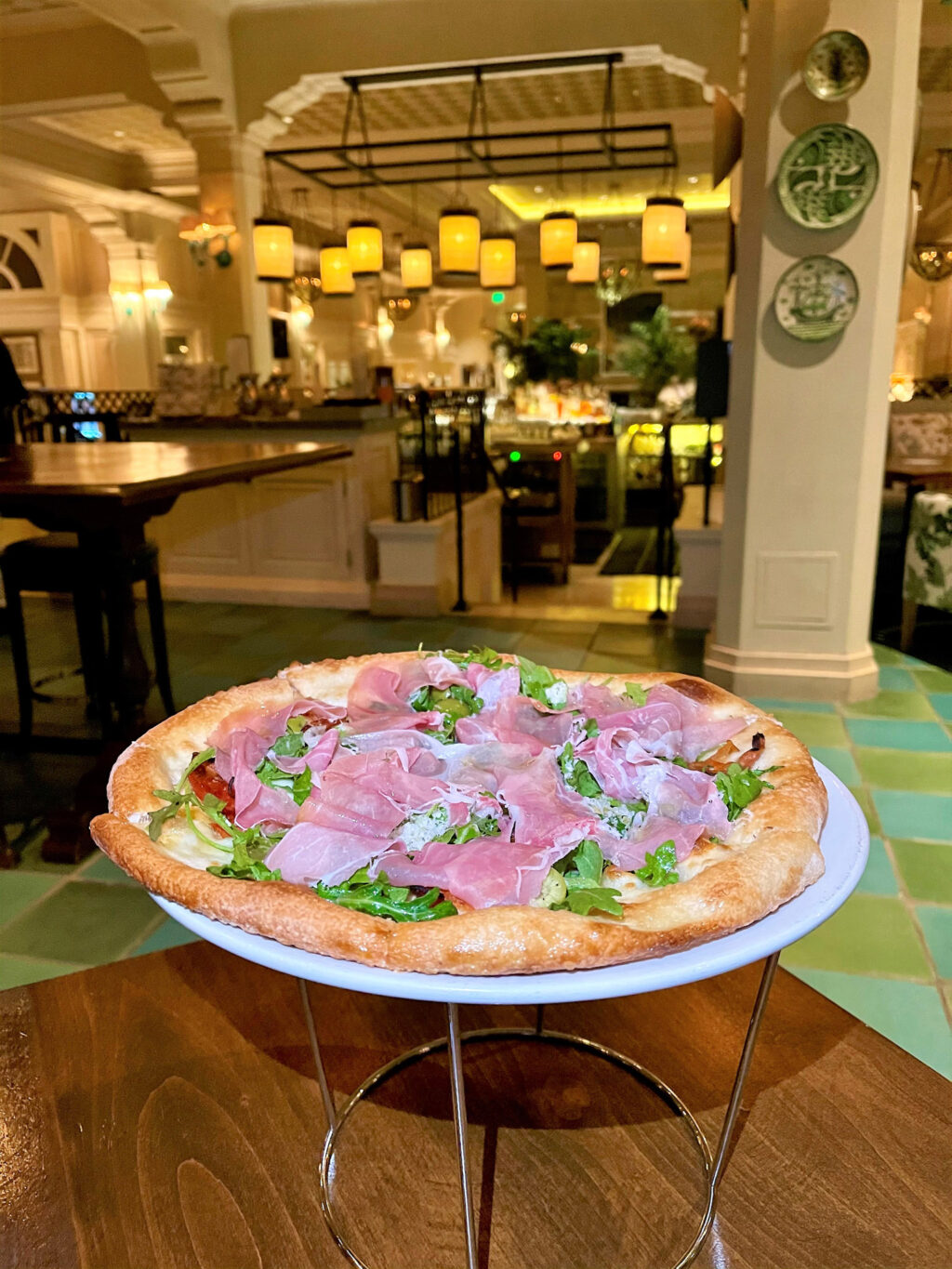 Prosciutto pizza