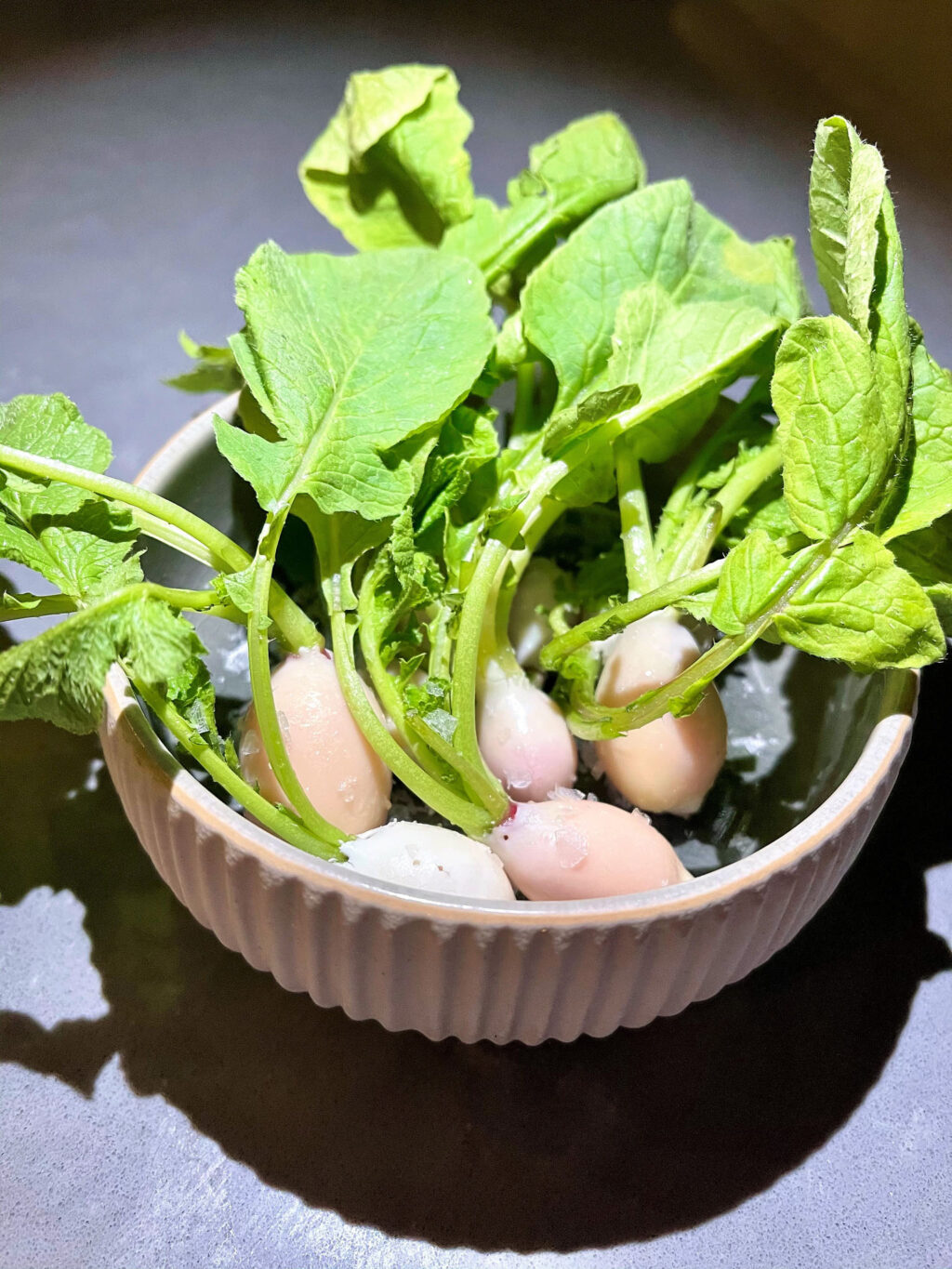 Radishes dipped in white chocolateChocolate