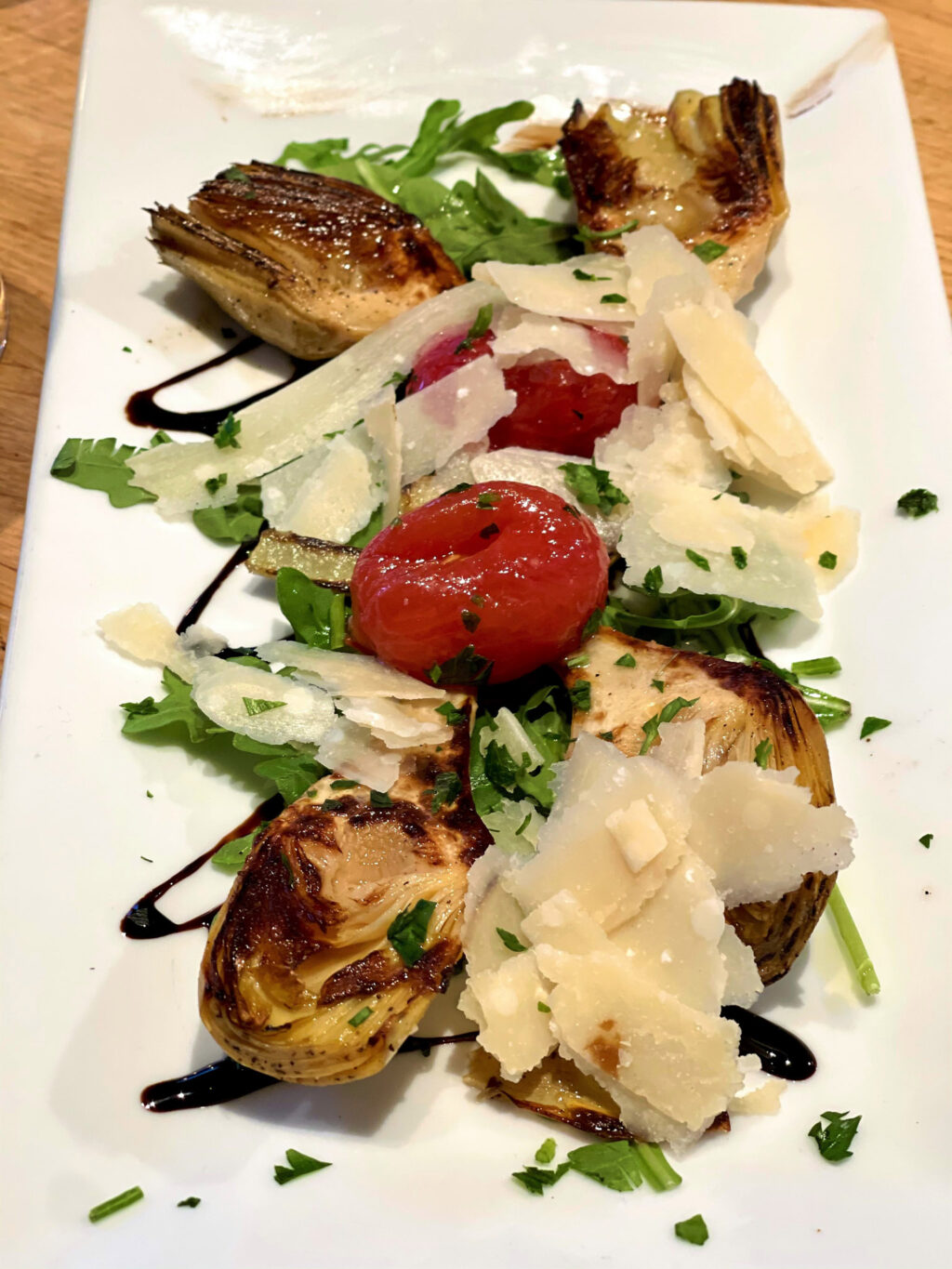Grilled artichokes