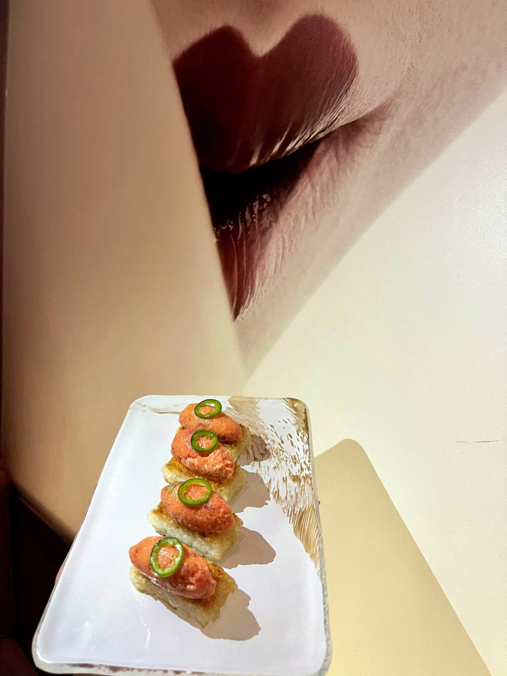 Spicy tuna krispy rice