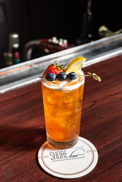 Strawberry skies craft cocktail