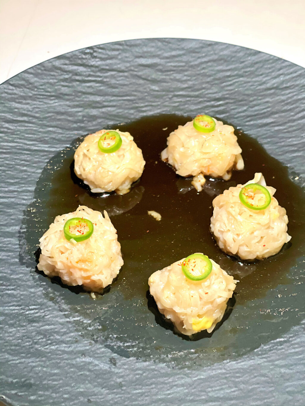 Sweet prawn shumai