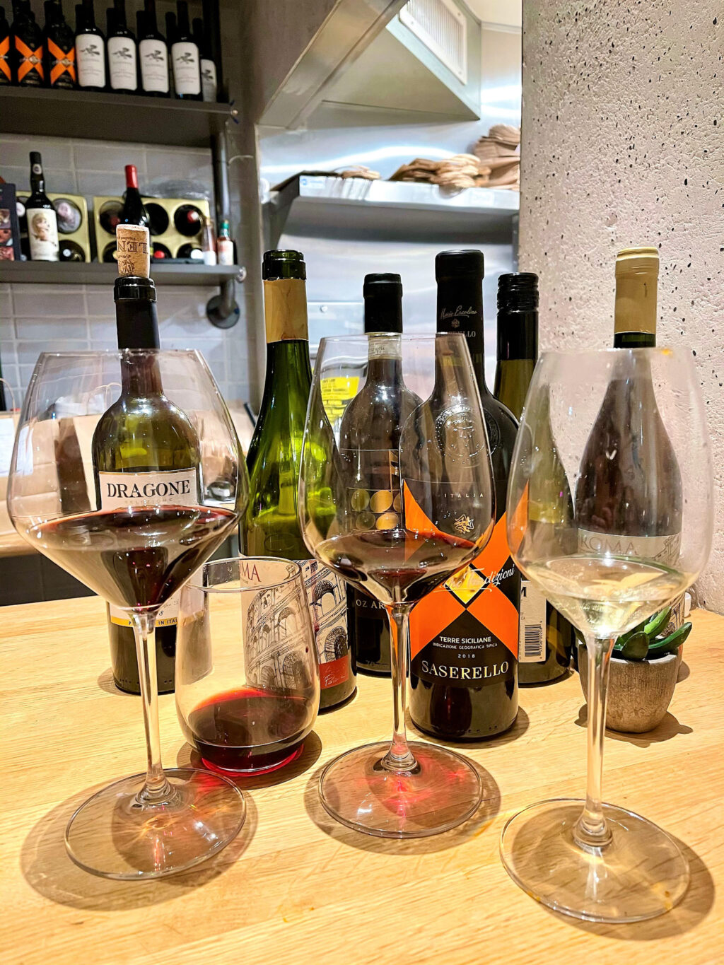 Drinking wines