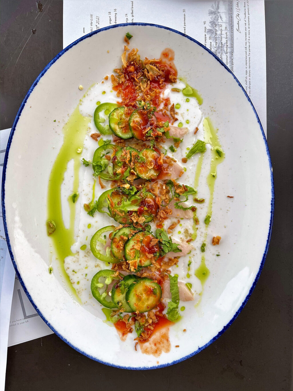 Hamachi Crudo