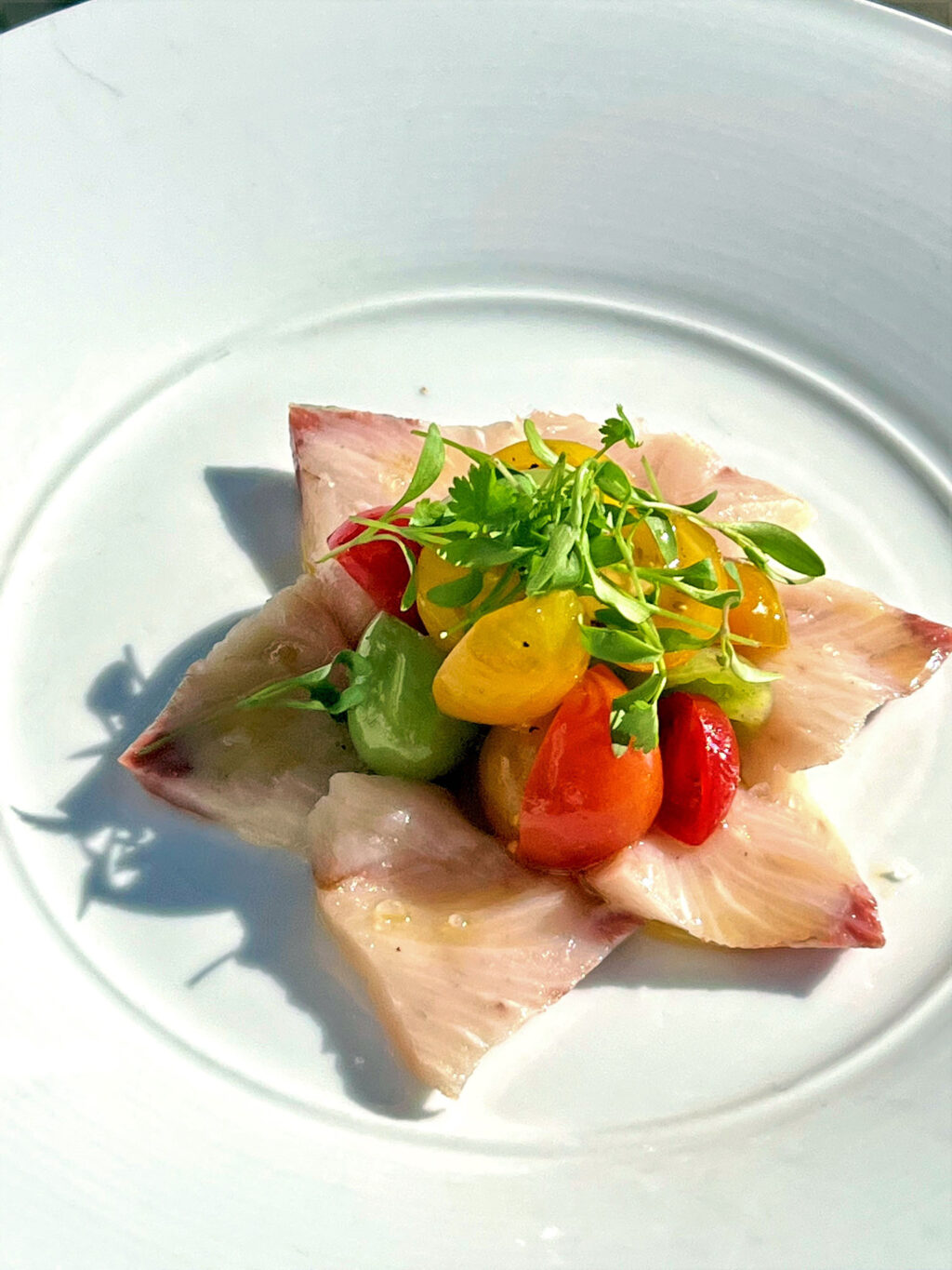 Hamachi sashimi salad