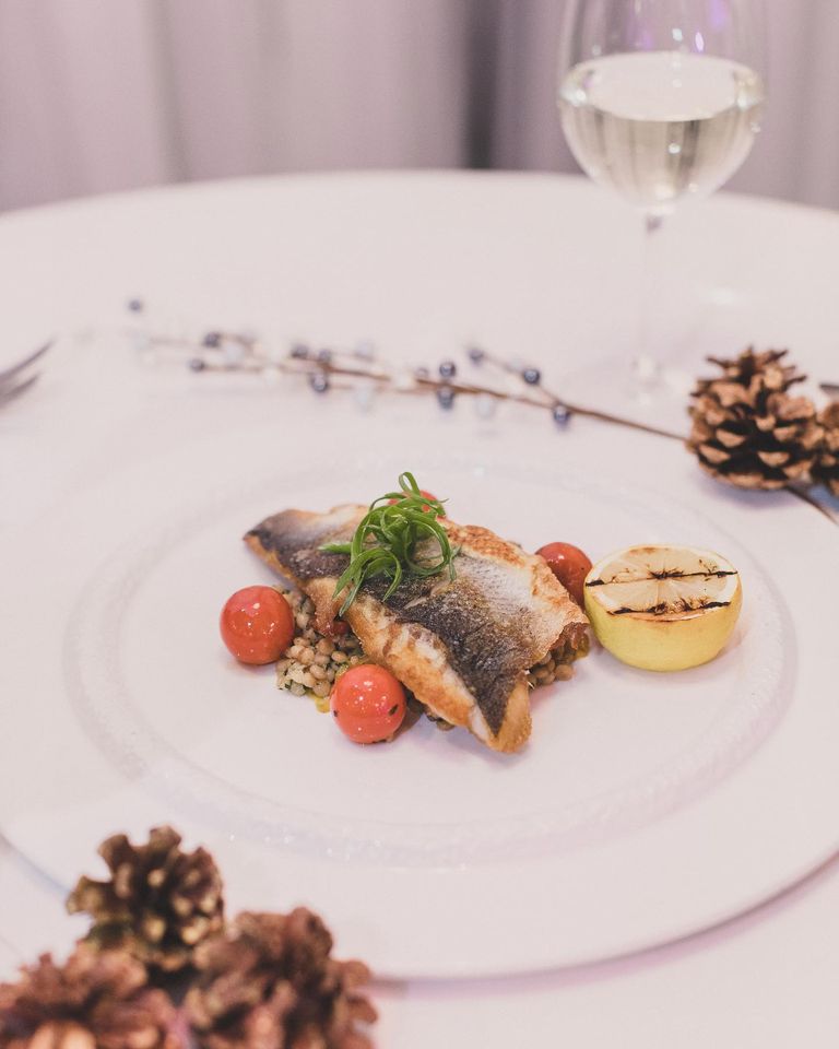 Pan roasted branzino