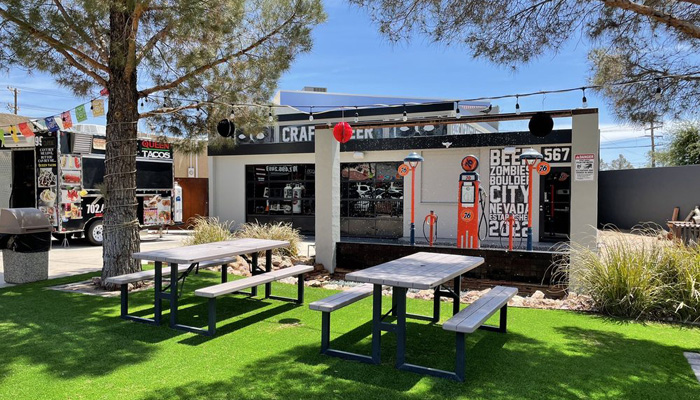 Beer Zombies Boulder City front grass, photo by Ryan Goeing