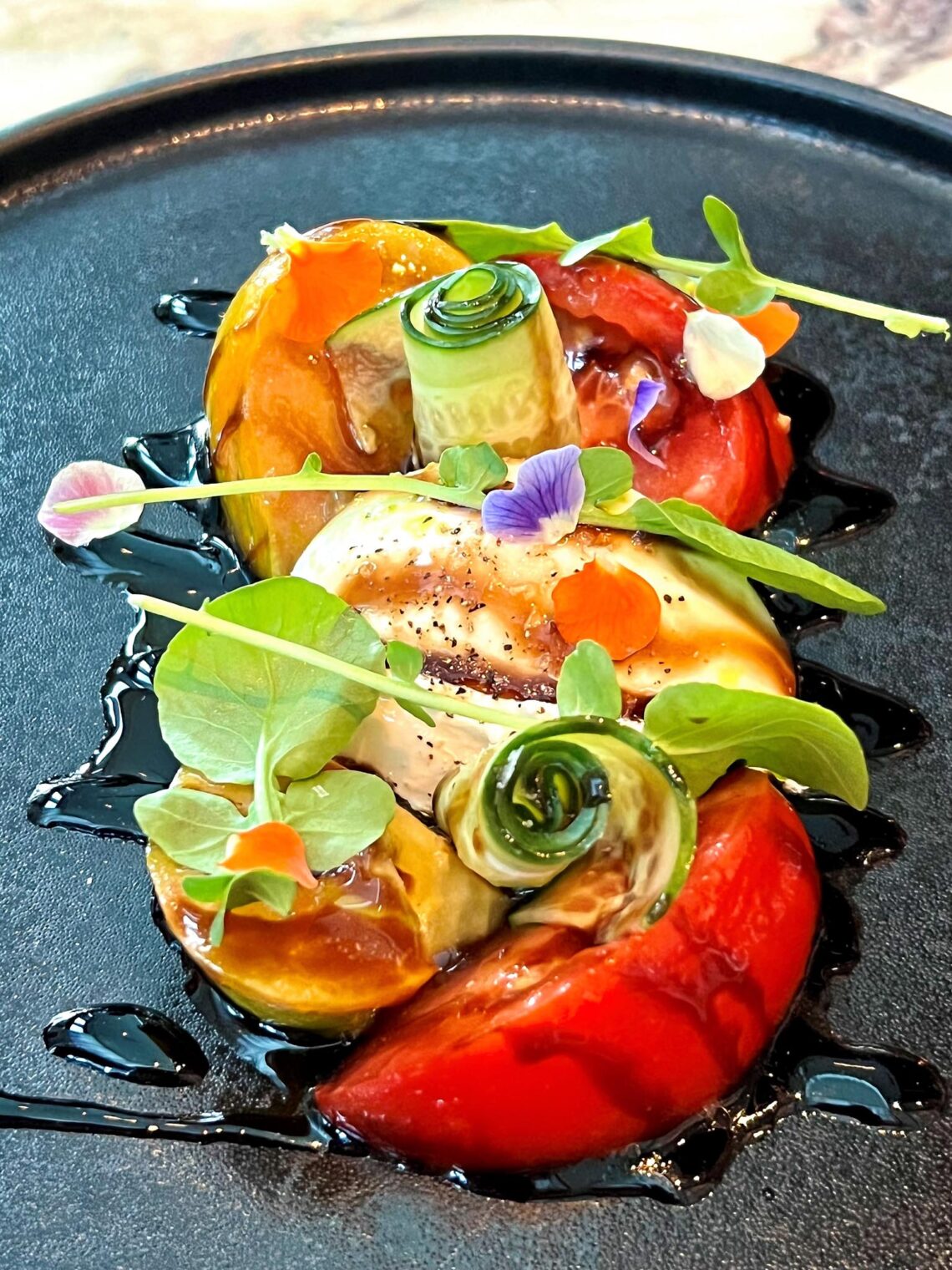 Burrata tomato salad | Carversteak Las Vegas