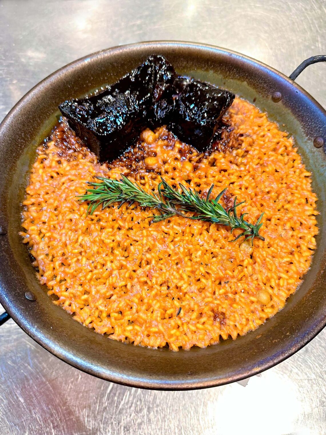 Paella short rib | Tatel Beverly Hills