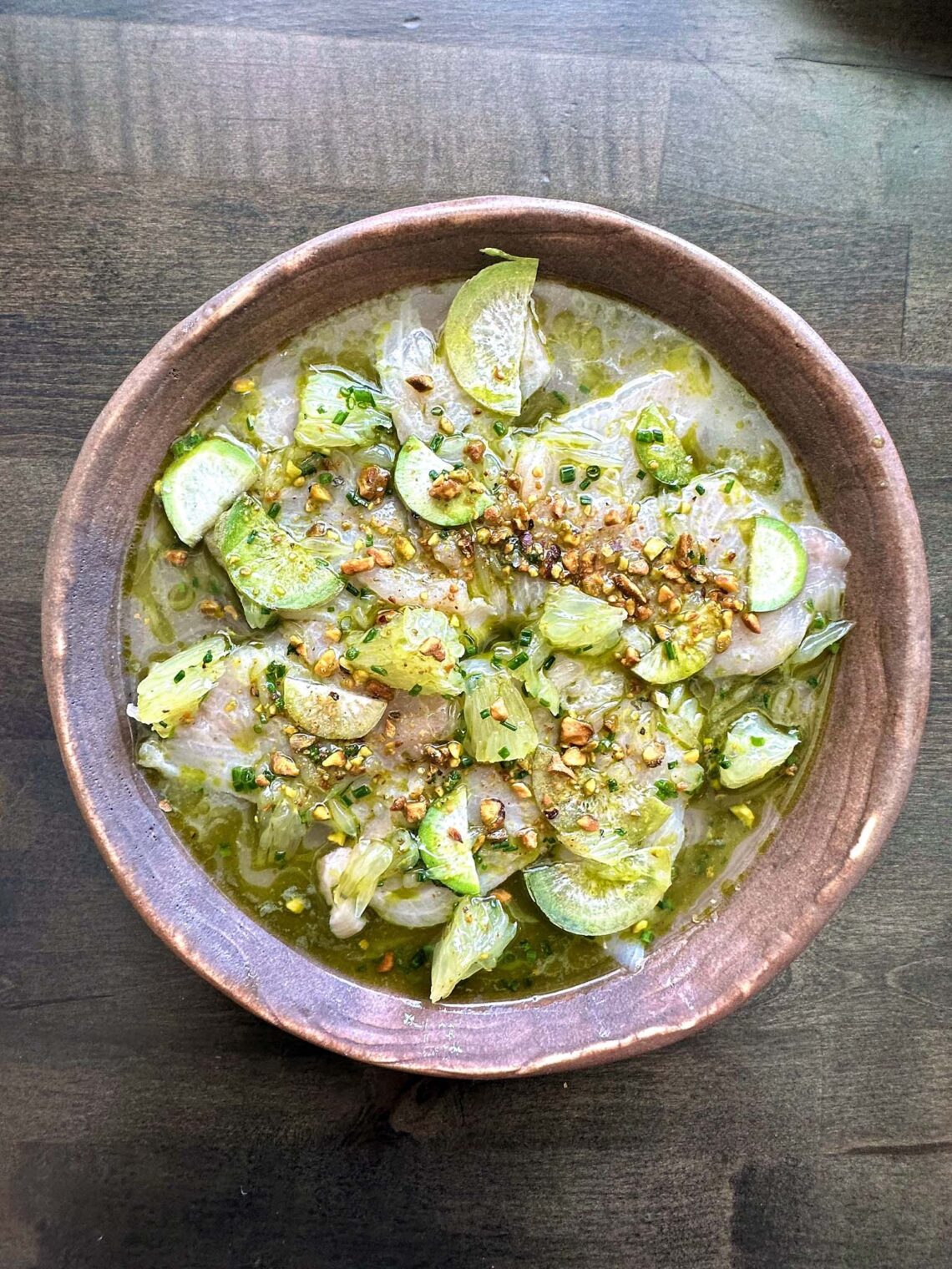 Yellowtail crudo | Esther's Kitchen Las Vegas