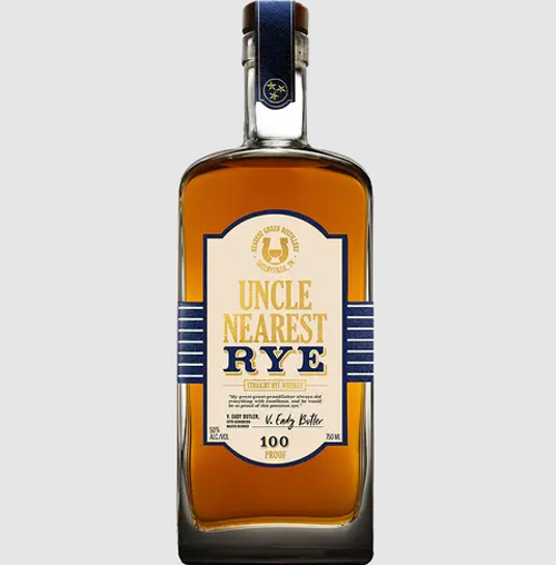 Uncle Nearest Straight Rye 100 Proof Whiskey