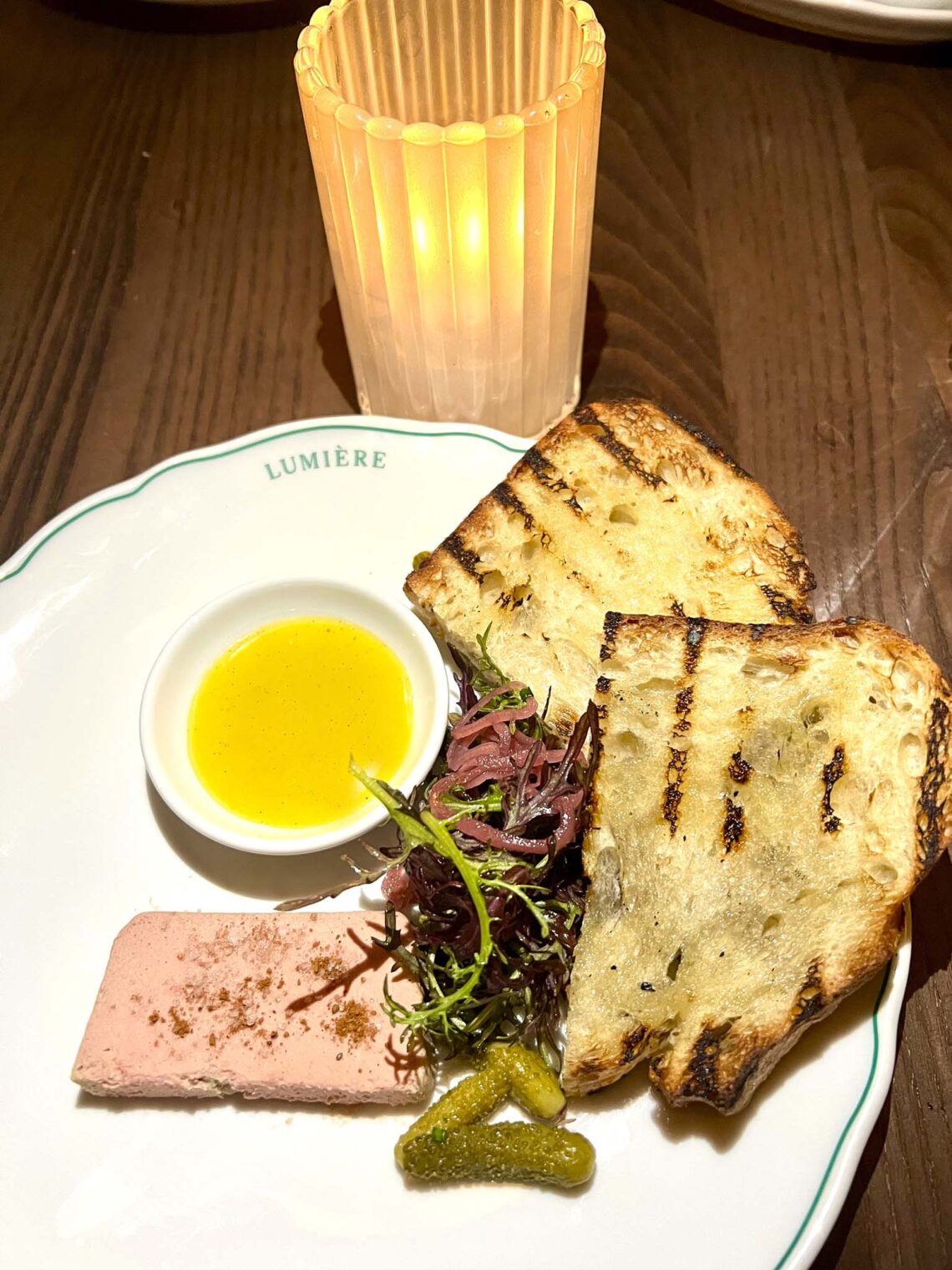Chicken liver mousse | Lumière Fairmont Century Plaza LA