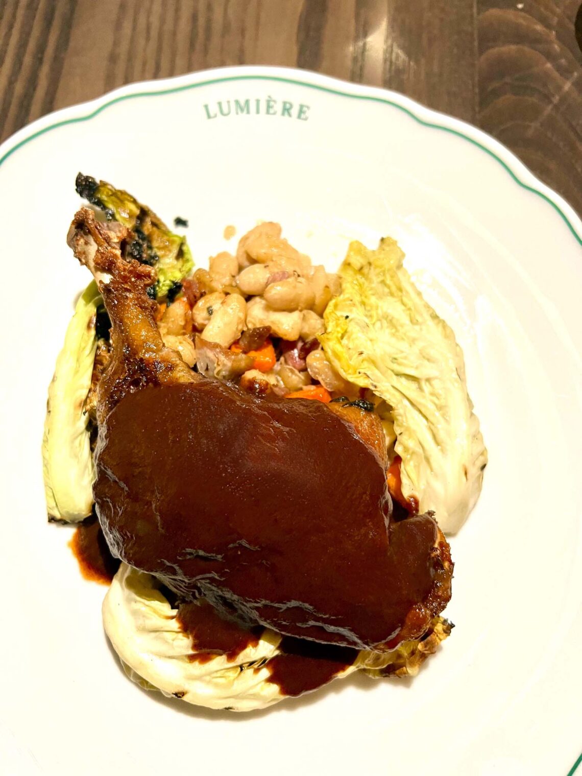 Duck confit | Lumière Fairmont Century Plaza LA