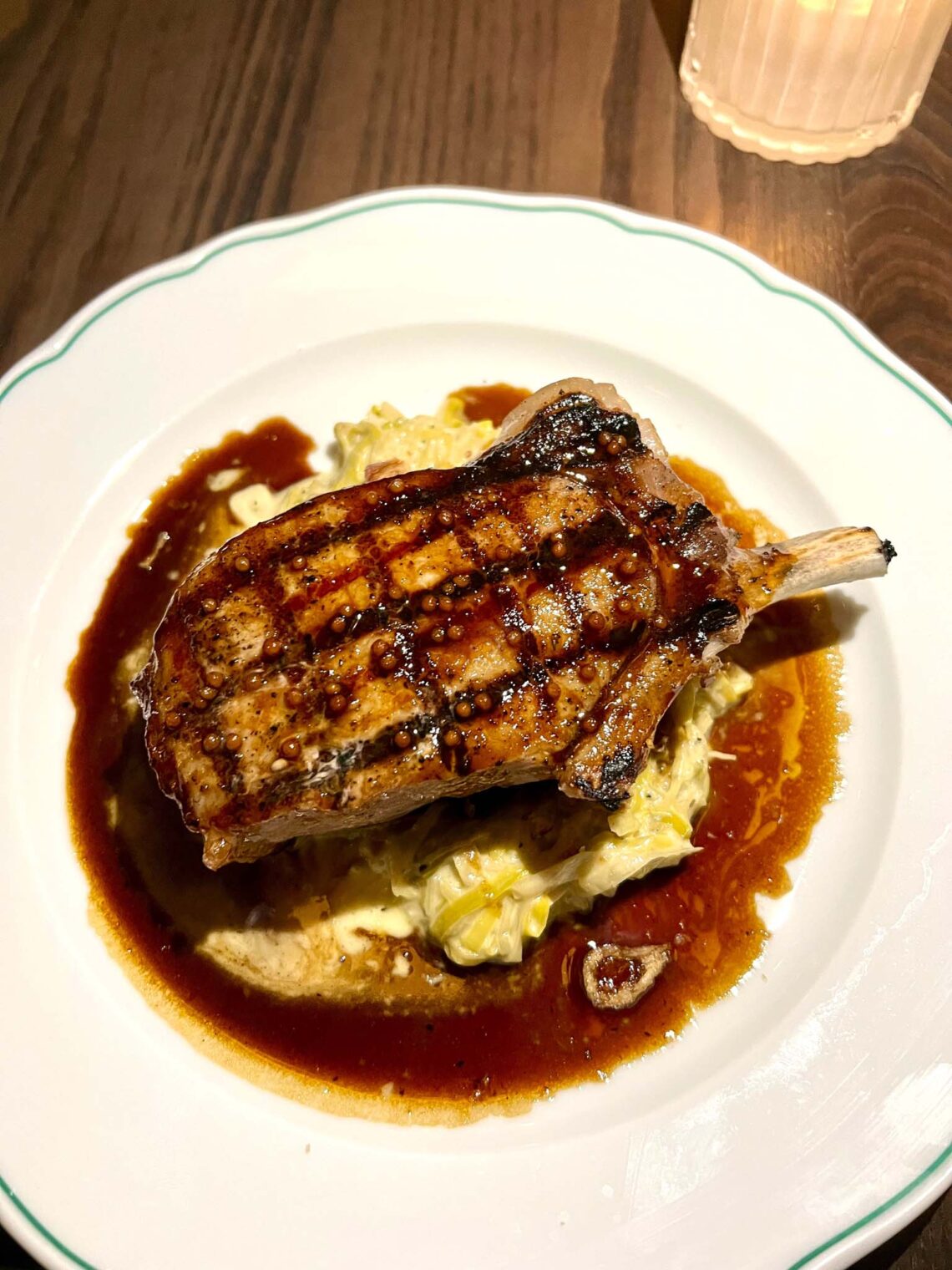 Pork chop | Lumière Fairmont Century Plaza LA