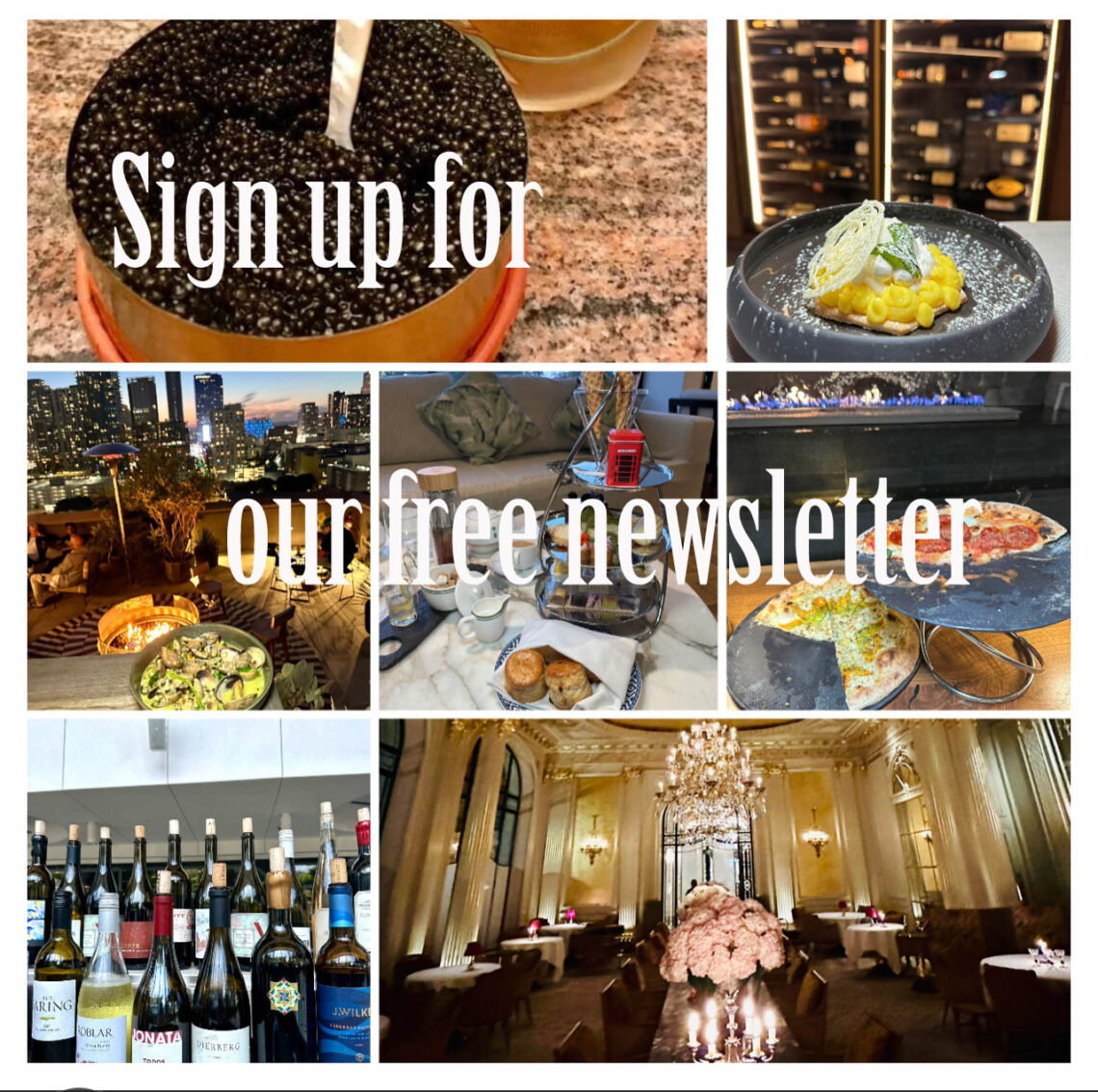 Gayot newsletter sign up