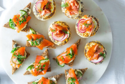 Smoked salmon recipe cream cheese canapes Regal New Zealand